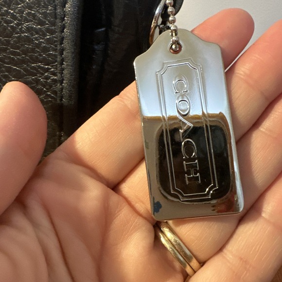 Coach Hadley Luxe Grain Leather Field Crossbody Bag F31664 Black Pebbled - Picture 5 of 12